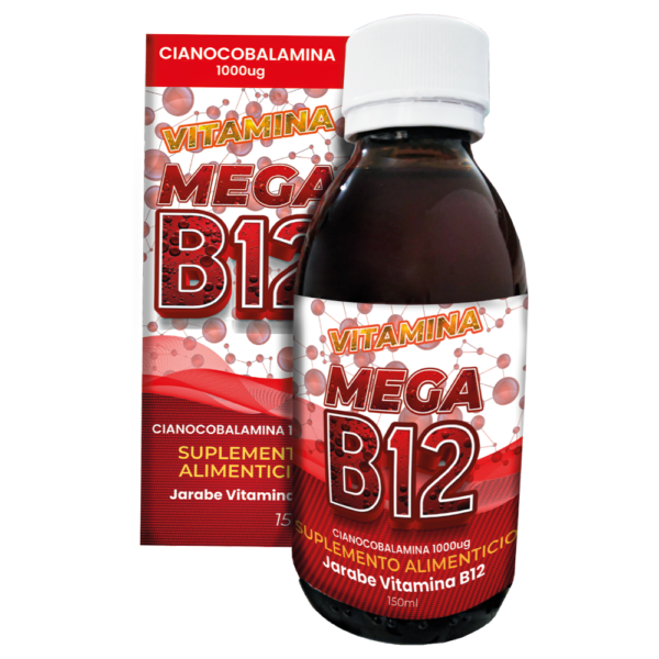 Vitamina B12, Mega b12,, productos médicos y estéticos, Vitamina, cansancio, masa muscular, nervios, estrés.