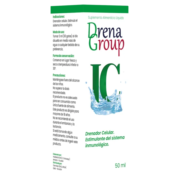Drenadores, productos médicos y estéticos. estimulante del sistema inmunológico. DRENA GROUP IC